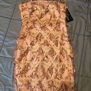 Rose Gold Sequin Dress